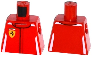 Torso Speed Champions with Ferrari Logo Pattern