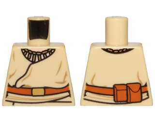 Torso SW Layered Shirt, Brown Belt with Gold Buckle, Pouches on Reverse Pattern