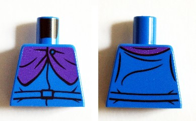 Torso Shirt with Belt and Dark Purple Cape Clasp Pattern (Headless Horseman)