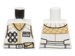 Torso SW Hoth Rebel Vest with ID Badge and Utility Belt and Tan Scarf Pattern