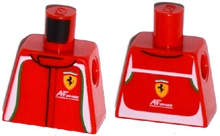 Torso Speed Champions with Ferrari and AFcorse Logo Pattern