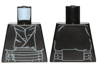 Torso SW Sith Robe with Waist Sash Pattern (Darth Maul)