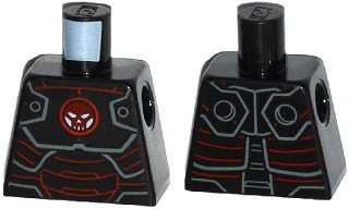 Torso Iron Skull with Hydra Logo Pattern