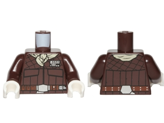 Torso SW Quilted Coat, Tan Bandana, Reddish Brown Straight Belt Pattern / Dark Brown Arms / White Hands