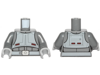 Torso SW Imperial Combat Driver with Light Bluish Gray Vest Belt Pattern / Dark Bluish Gray Arms / Light Bluish Gray Hands