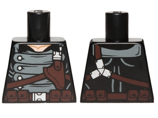 Torso Gray Armor with Holster Pattern (Winter Soldier)