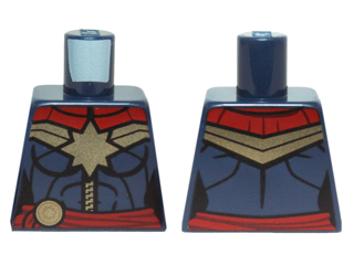 Torso Female Outline with Gold 8 Point Star and Zipper and Red Tied Sash Pattern