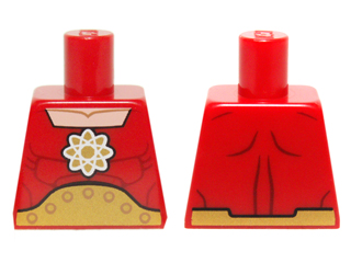 Torso Muscles, Gold Atomic Symbol and Large Belt Pattern