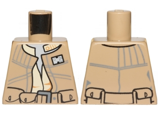 Torso SW Rebel Vest over Tan Shirt and Belt with Pockets Pattern