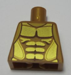 Torso Armor with Gold Plated Muscles Outline Pattern (Flying Warrior)