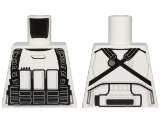 Torso SW Armor Stormtrooper Ep. 7 with Black Ammunition and  Utility Belts Pattern