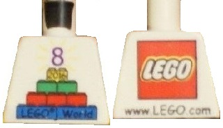 Torso LEGO World Denmark 2016 and Number 8 Pattern