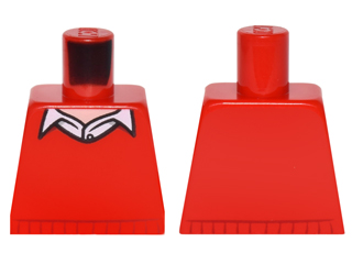 Torso Batman Sweater V-Neck over Button Down White Shirt Pattern