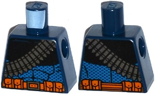 Torso Batman Bandolier and Orange Belt with Pouches Pattern