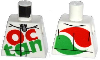 Torso Octan Logo Racing Suit with Silver Zipper Pattern