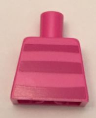 Torso Horizontal Magenta Stripes on Front and Back Pattern