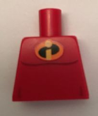 Torso Muscles Outline with Incredibles Logo Pattern