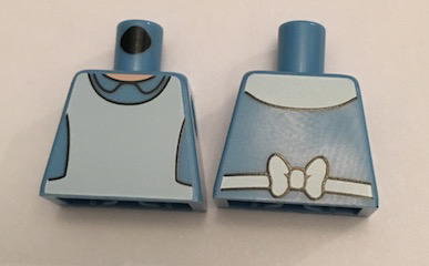 Torso Dress with Collar and White Pinafore / Apron Pattern