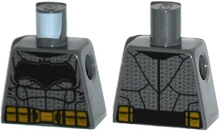 Torso Batman Large Bat Logo, Body Armor and Black and Gold Belt Pattern