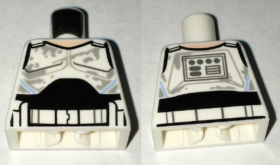 Torso SW Armor Captain Rex, Dirt Stains Pattern (Rebels)