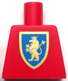 Torso Castle Crusaders Gold Lion Shield Pattern (Reissue)