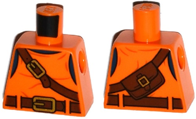 Torso Top with Belts, Bag on Back Pattern