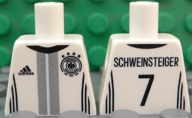 Torso Soccer Shirt with Adidas Logo, 4 Stars and Eagle Front, 'SCHWEINSTEIGER 7' Back Pattern