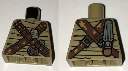 Torso SW Desert Wrappings with Crossed Utility Belts Pattern (Teedo)