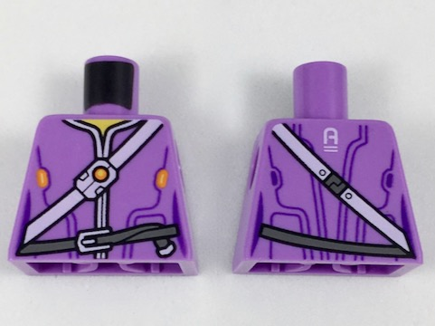 Torso Nexo Knights Female Jacket with Shoulder Strap and Belt Pattern