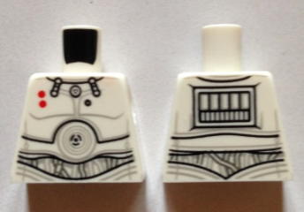 Torso SW K-3PO 2 Red Dots Detailed Pattern