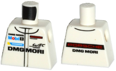 Torso Racing Suit with 'PORSCHE DMG MORI' and Mobil 1 Logo Pattern