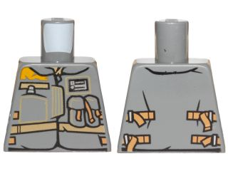 Torso SW Jacket with Dark Tan Belts and Pockets Pattern (Rebel Trooper)