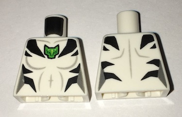 Torso Female Outline with Green Cat Logo, Black Stripes, and Gray Contour Lines Front and Back Pattern