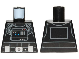 Torso SW TIE Pilot, Detailed with Back Print, Belt with Silver Buckle and Boxes Pattern