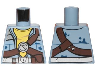 Torso SW Jacket with Yellow Undershirt and Brown Diagonal Belts Pattern (Zander)