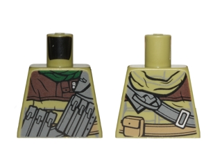 Torso SW Hoodie Jacket with Dark Bluish Gray Pocket Device Pattern (Rebel Trooper)