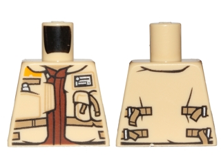 Torso SW Jacket with Dark Tan Belts and Reddish Brown Undershirt Pattern (Rebel Trooper)