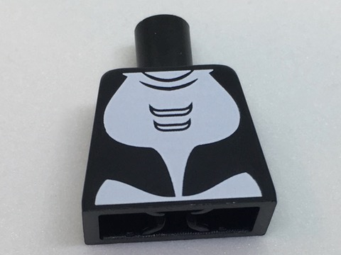 Torso Orca with White Ventral Patch Pattern