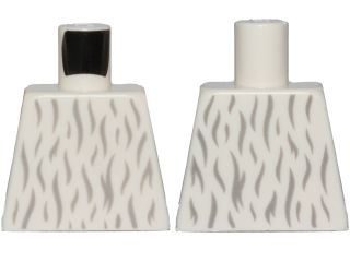 Torso SW Light Bluish Gray Fur Pattern (Moroff)