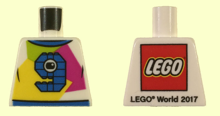 Torso Lego World Denmark 2017 and Number 9 Pattern