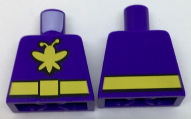 Torso Batman Yellow Killer Moth Logo and Belt Pattern