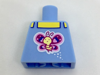 Torso Tank Top with Butterfly Pattern