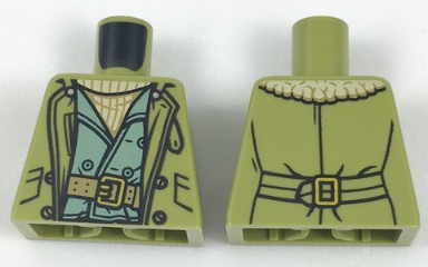 Torso Jacket over Sand Green Vest with Belt Pattern (Steve Trevor)