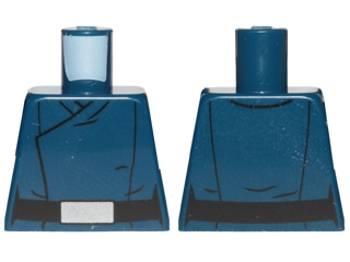 Torso SW First Order Officer Male Uniform Shirt, Black Belt with Silver Buckle Pattern