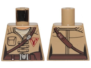 Torso Female Jacket with Brown Diagonal Belt and Red Freemaker Logo Pattern (SW Kordi)