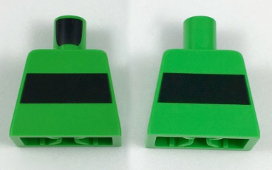 Torso Horizontal Black Stripe Pattern