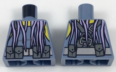 Torso Scuba Vest with Utility Belt with Pouches and Lavender Tentacles Pattern
