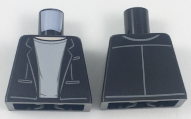 Torso Jacket over Light Bluish Gray T-Shirt with Light Nougat Neck Pattern