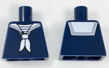Torso Sailor Uniform with White Neckerchief Pattern