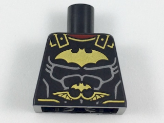 Torso Batman Logo with Muscles and Roman Breastplate Pattern